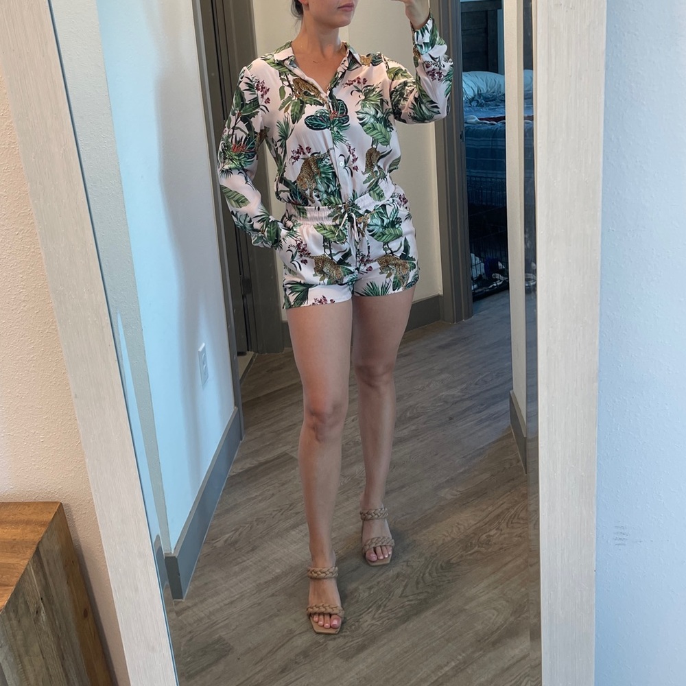 Jungle Print Short and Shirt Set
